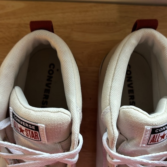 Converse Cream Canvas Hightop Sneaker Men Size 12 - Picture 6 of 7